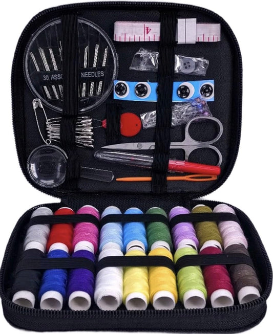 86 Pcs Sewing Kit with Case, Marcoon Needle and Thread Kit with Sewing Supplies and Accessories for Kids,Adults,Beginner,Home,Travel,Emergency Including Scissors,Measure Tape,Needle Threader