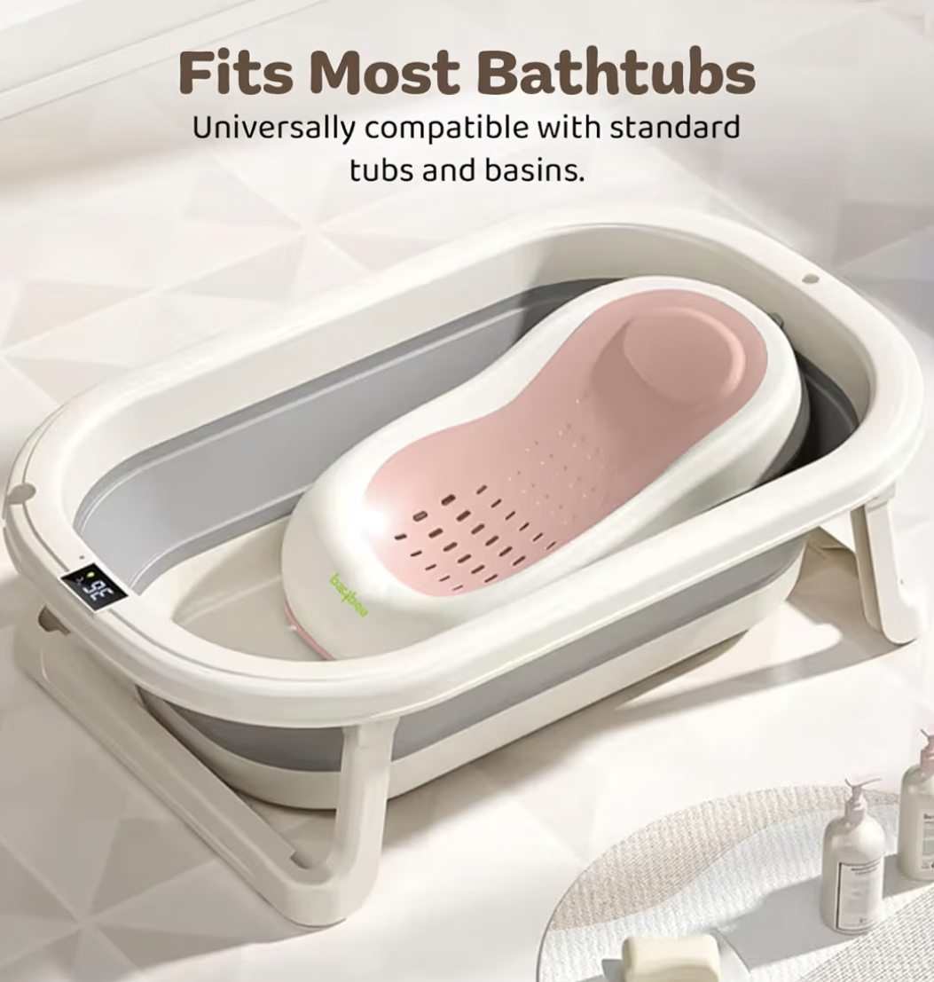 Baybee Foldable Baby Bath Tub with Soft Rubber Mesh