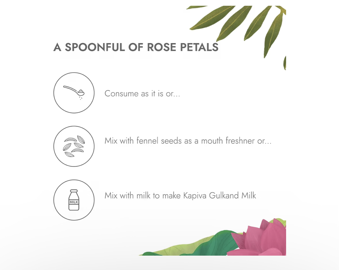 Kapiva Organic Gulkand 300gms (Rose Petal Jam) | 100% Natural | Sun-Cooked Damask Roses