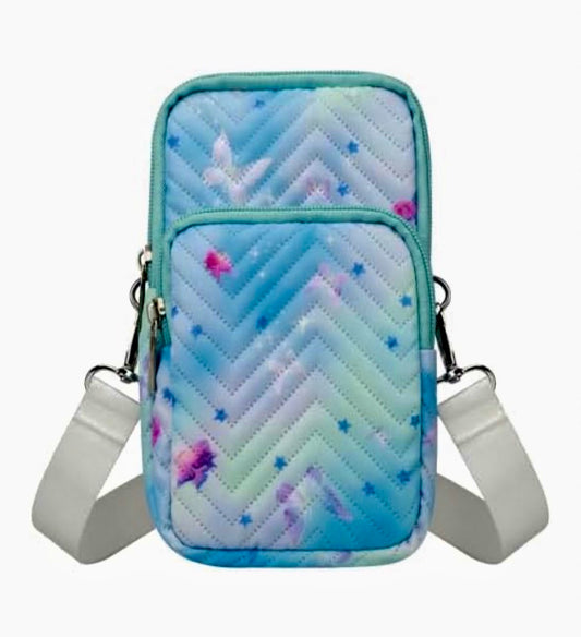 Women Girls Ladies Crossbody Phone Bags Wallet Cellphone Purse Small Shoulder Bag Travel Passport Neck Pouch Bag(M Size) (M, Blue)