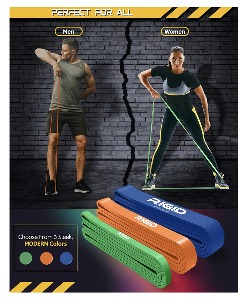 Resistance Bands Set - Heavy Duty Rubber Bands, Pull up Assistance bands, Stretching bands, Exercices Bands for Bodybuilding Workout and Home Workout- 3 Levels (Light, Medium & Hard)