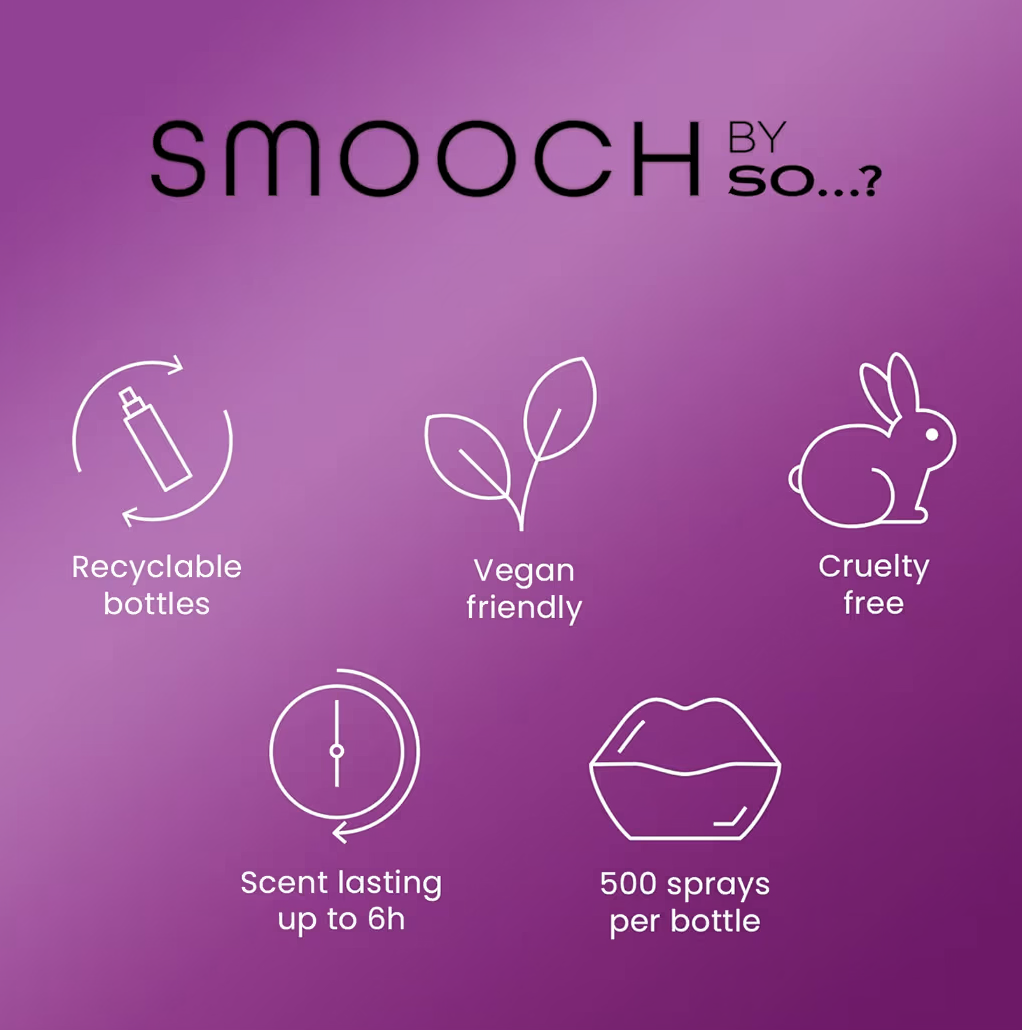 Smooch by So…? Vixen Eau De Parfum for Women 30ml Long Lasting Fruity Floral Gourmand Ladies Perfume Spray Sweet Coffee Tonka Bean Vanilla Daily Wear Gift for Her