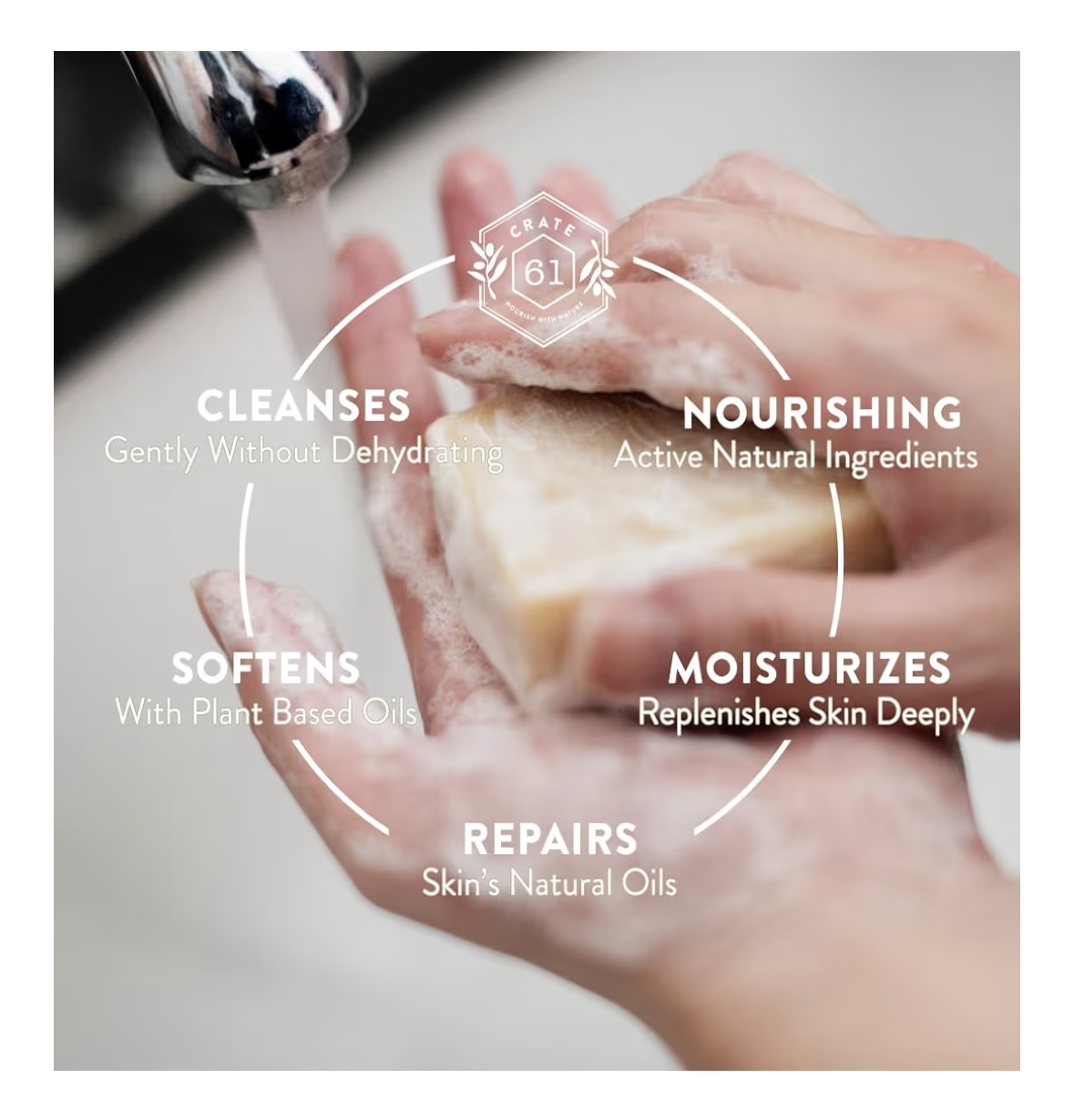 Crate 61 Organics Soap, Pack of 6