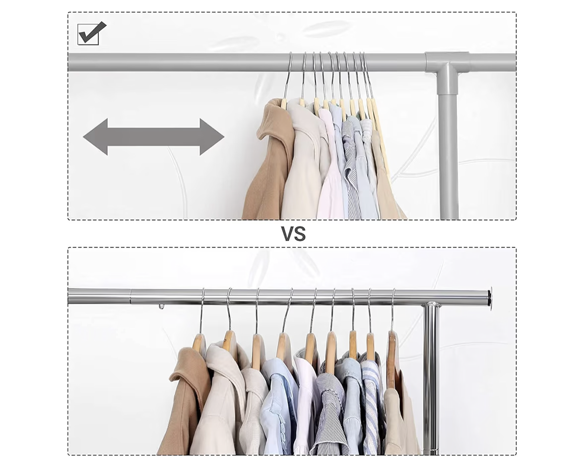 Red Dot Gift®10-Pack Beige Non-Slip Velvet Hangers 42cm With 360 Degree Rotatable Hook - Durable & Slim