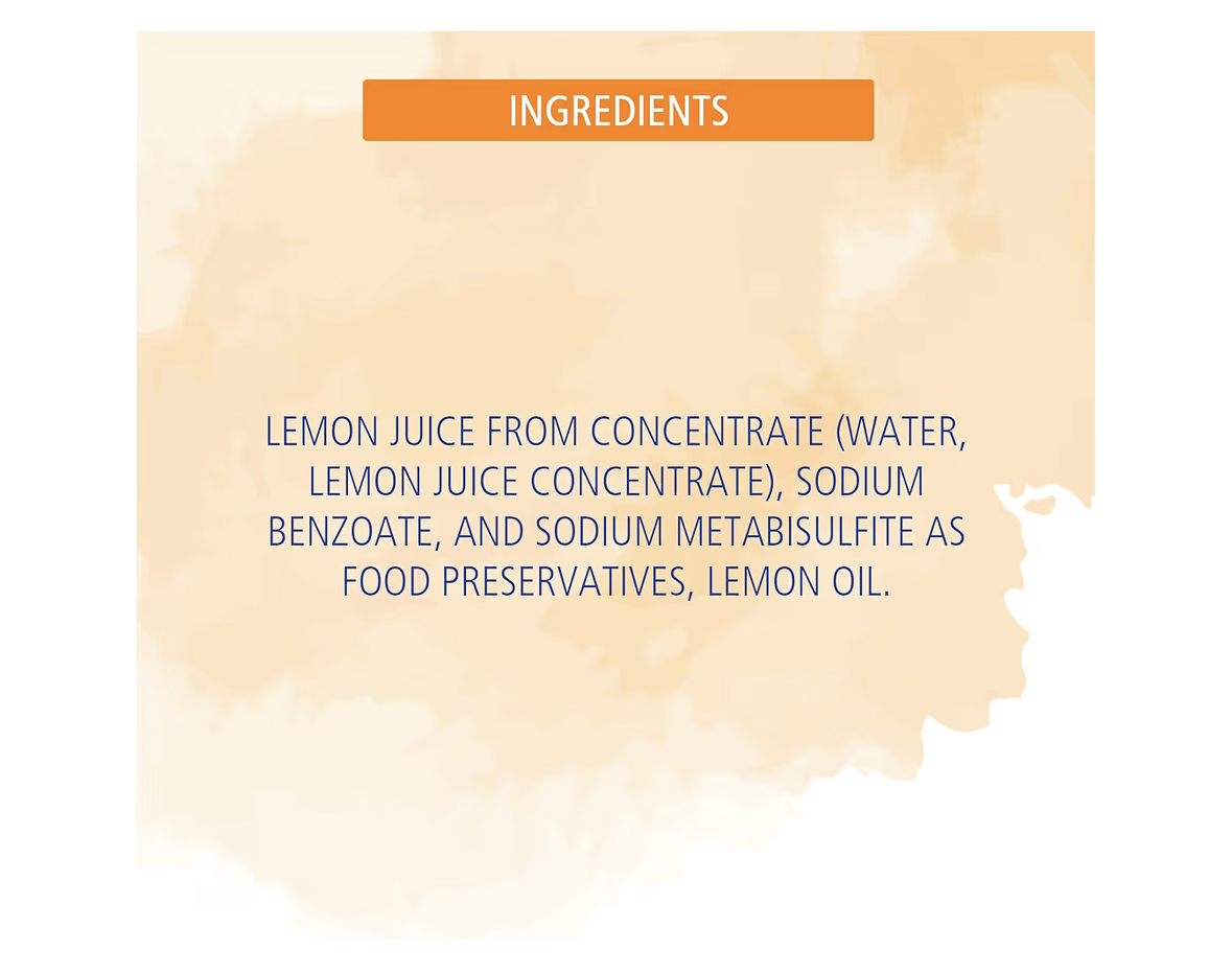 American Garden Lemon Juice From Concentrate, 946 Ml