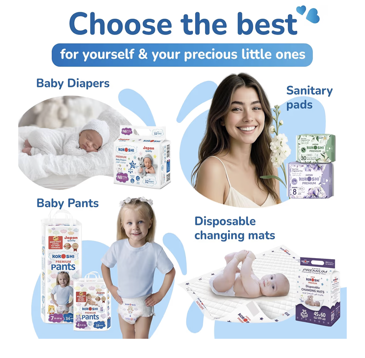 Kokoshi Baby Wet Wipes – 99% Pure Water & Vitamin E – Hypoallergenic, Alcohol-Free & Fragrance-Free – Ultra-Soft Japanese Quality – Wipes for Newborns & Sensitive Skin