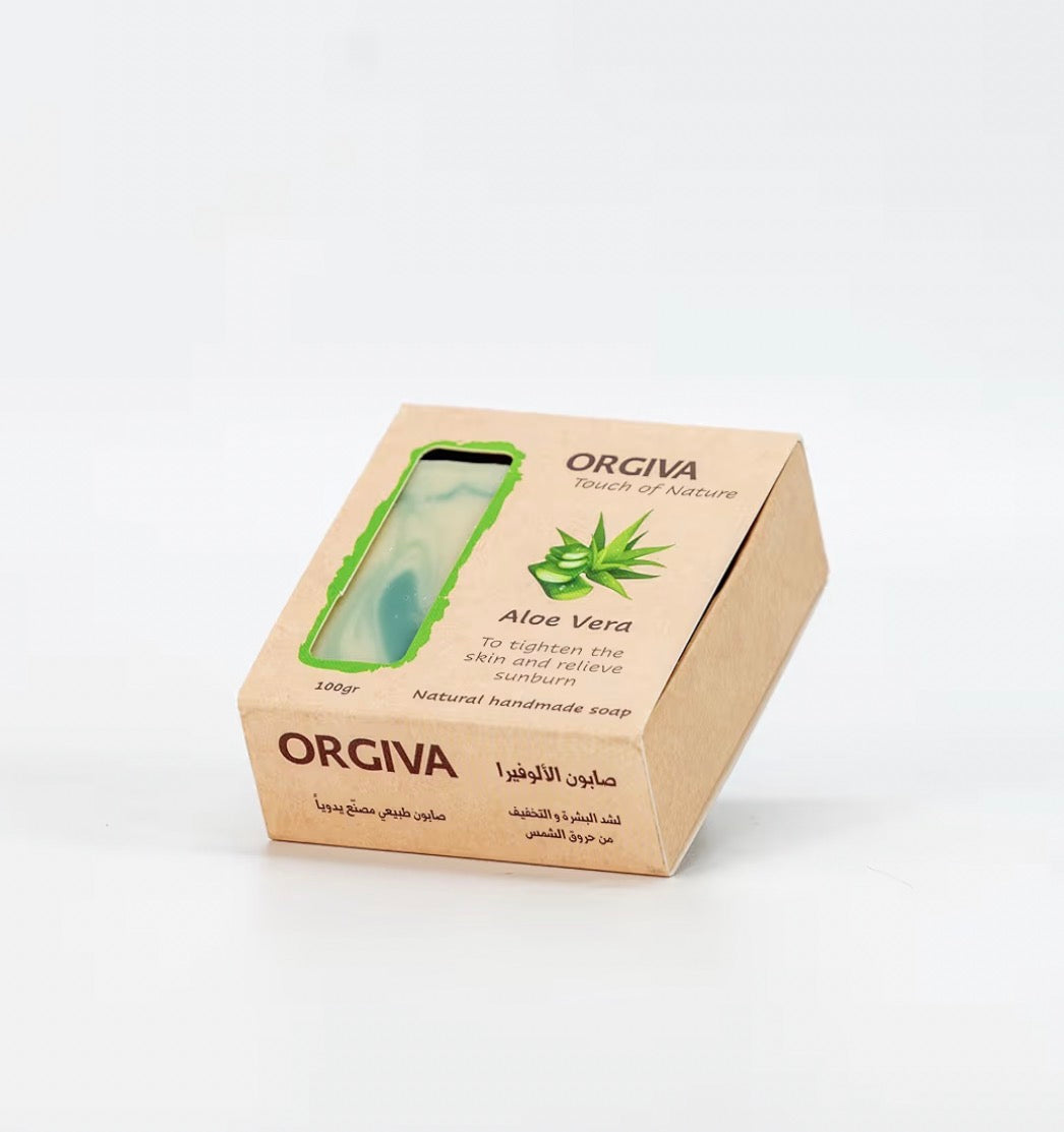 Natural and Organic Cold Process Handmade Soap (2 pieces, Aloe Vera)