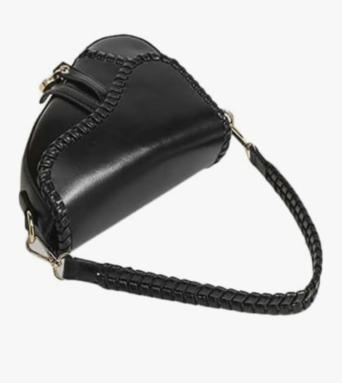 PURFANREE Women Trendy Saddle Shoulder Bag Clutch Purse Underarm Handbag Satchel HandBag Crossbody Bag