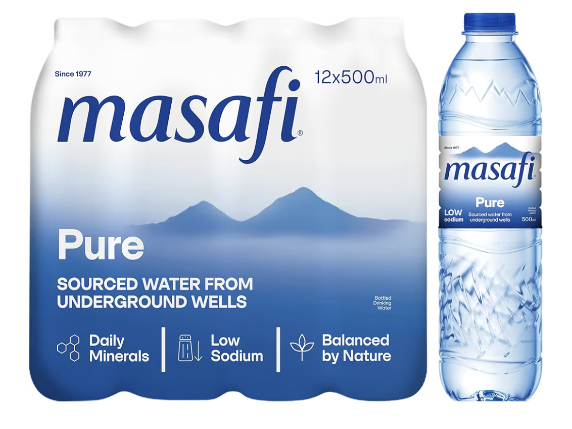 Masafi Pure Low Sodium Natural Water - 500ml (Pack Of 12)
