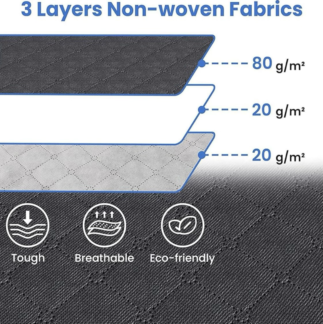 6 Pack 60x40 cm Large Foldable Clothing Storage Bags – 90L Foldable Clothes Storage Containers - Reinforced Handles & Heavy-Duty Fabric for Comforters, Clothes, Blankets, & Bedding