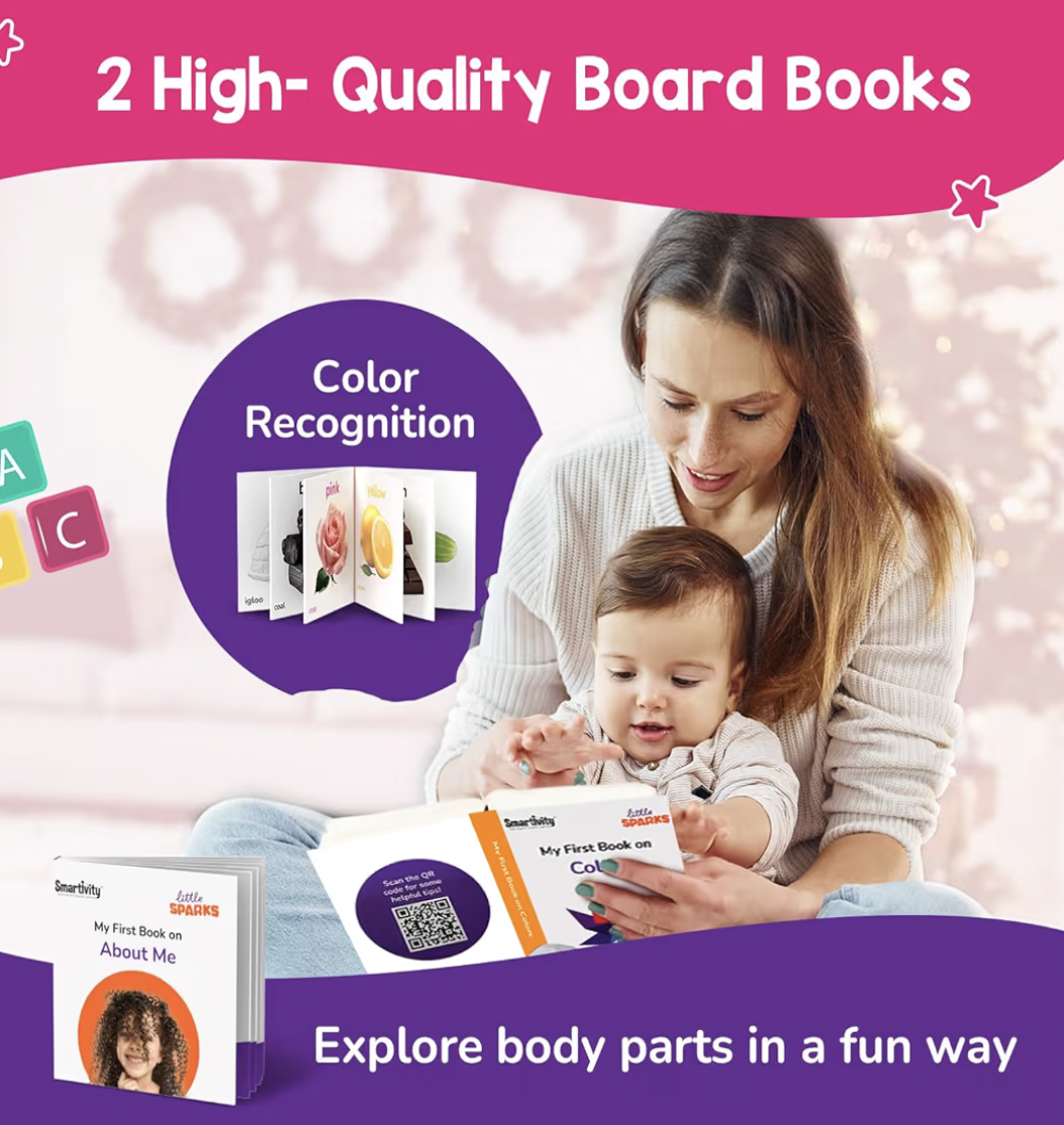 Smartivity 5in1 Montessori Play Box for 1+ Years Boys & Girls | 5 Educational Activities | Birthday Gift for 1+ Year Old Kids I Brain Boosting Toy, Builds - Motor, Shapes, Matching Skills