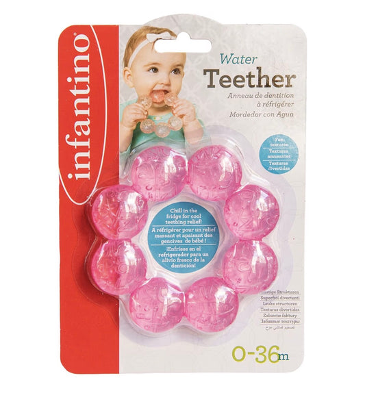 Infantino baby Water Teether |Baby Teething Toy|-Pink
