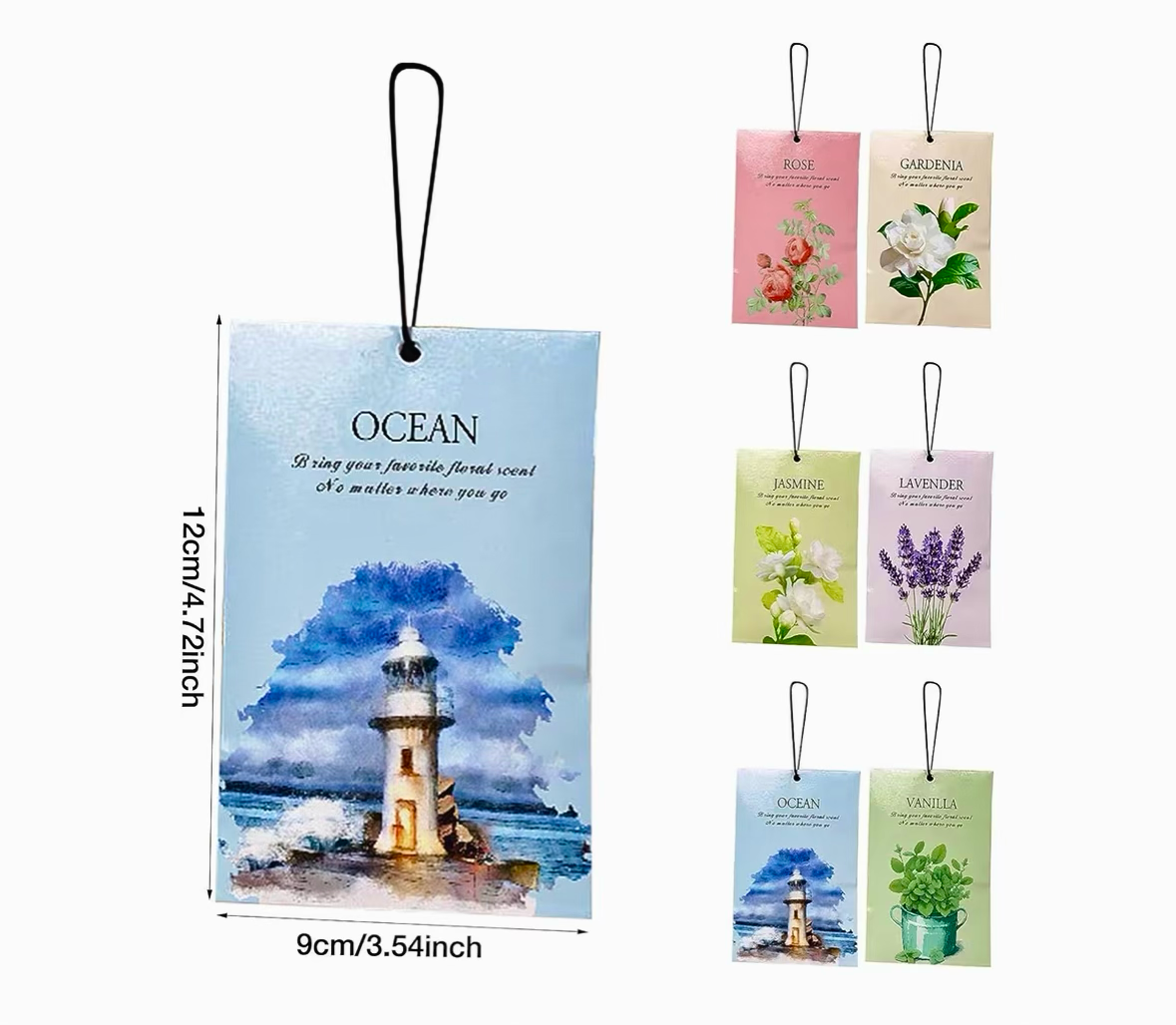 Azonee Flower Scented Sachets Air Freshener Bags 12 pieces