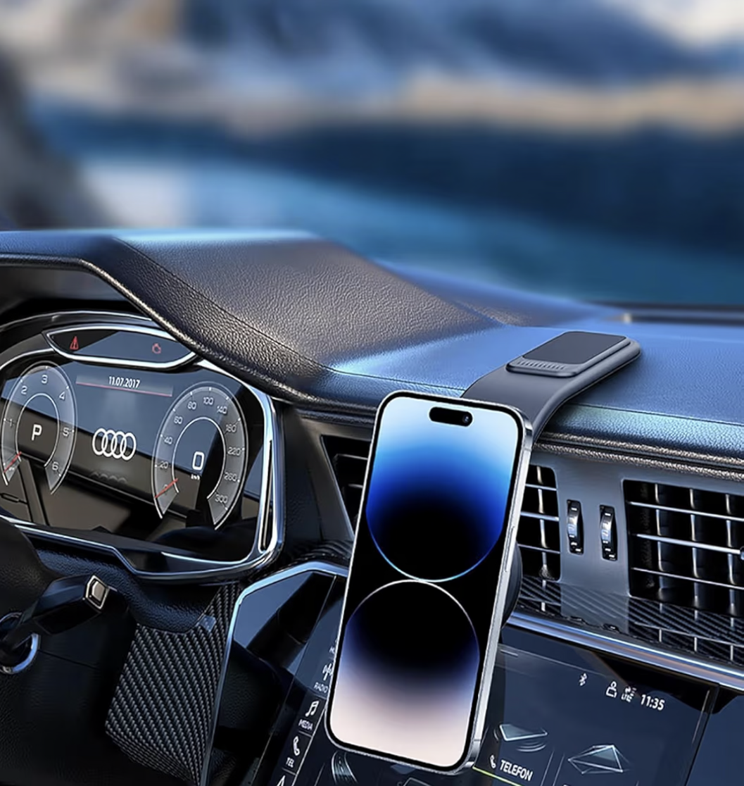 Car Mount, Detachable Bendable Aluminum Arm Magnetic Phone Holder, 20 Strong Magnets, for iPhone 16 15 14 13 Pro Max Mini