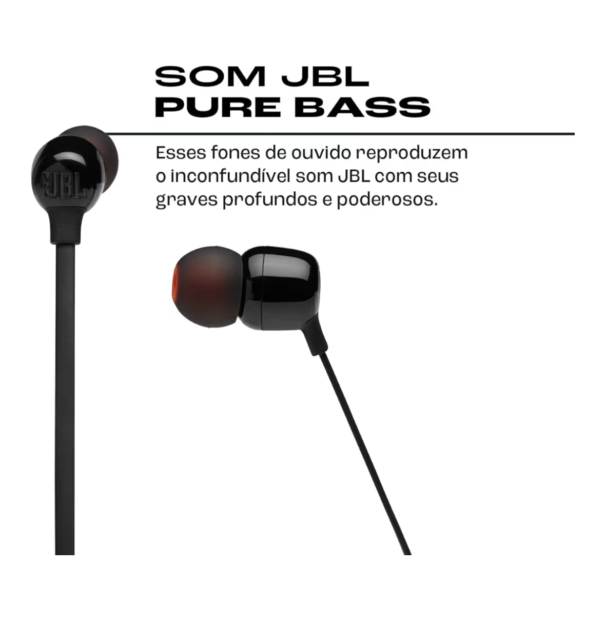 JBL Tune 125BT Wireless In-Ear Headphones, Pure Bass Sound, Lossless 5.0 Bluetooth, 16H Battery, Magnetic Cable, Multi-Point Connection, Voice Assistant, 3-Button Remote with Mic -  JBLT125BTBLK