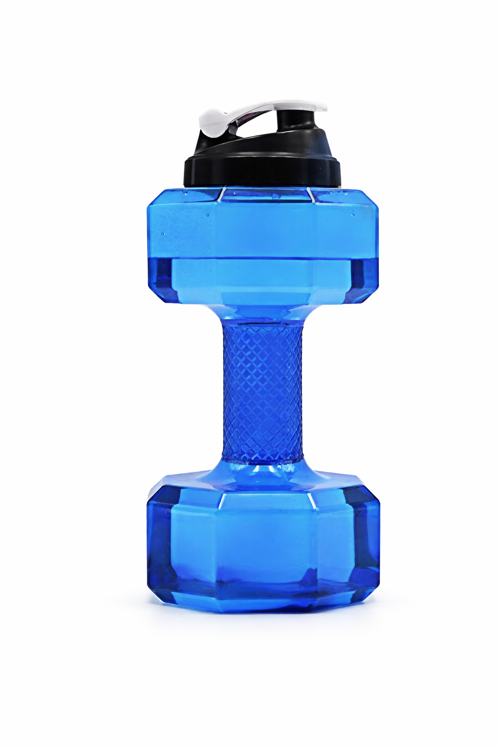 2.5L Dumbbell Shape Water Bottle, Eco Sports Fitness Exercise Water Jug for Gym Rose (Adults Unisex)