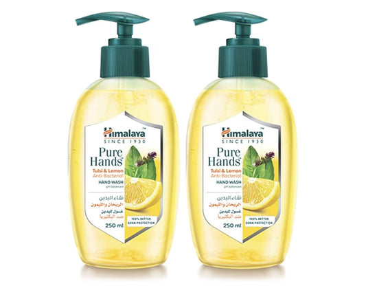 Himalaya Since 1930 Himalaya Purehands Hand Wash Liquid Tulsi & Lemon Protect Your Hands from Germs- 250ml (Pack of 2)