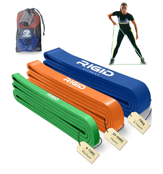 Resistance Bands Set - Heavy Duty Rubber Bands, Pull up Assistance bands, Stretching bands, Exercices Bands for Bodybuilding Workout and Home Workout- 3 Levels (Light, Medium & Hard)