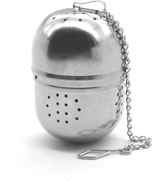 Royalford Tea Strainer with Chain (5.4x4cm), Silver