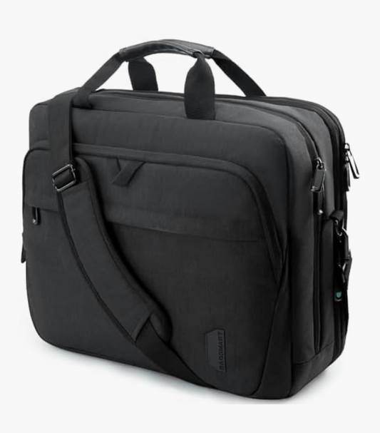 17.3 Inch Laptop Bag (Unisex Adults), Expandable Briefcase for Men Women Anti-Theft Computer Bag