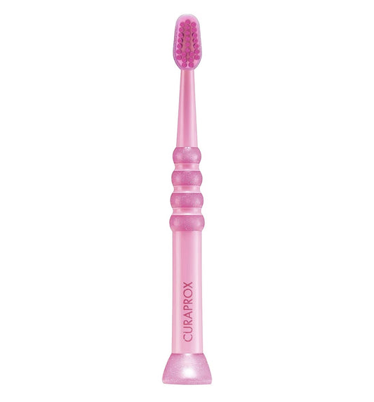 Curaprox Baby Toothbrush, Surprise Color I Extra-Soft Brush for Babies & Kids (0-4 Years) with 4,260 CUREN® Filaments I Gentle & Effective Cleaning for Sensitive Gums