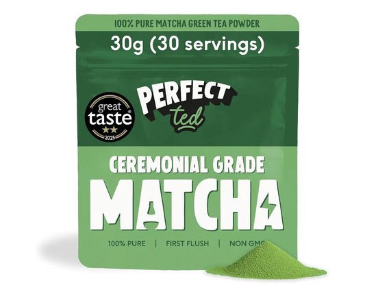 Perfect Ted | Organic Matcha Flavor 30g | Matcha Powder Ceremonial Grade | Single-Origin Uji, Japan | Matcha Green Tea Powder (30 Servings) (30g, Organic)