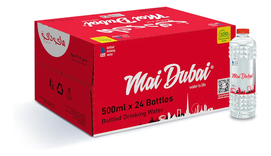Mai Dubai Bottled Water Box, 24 x 500 mL