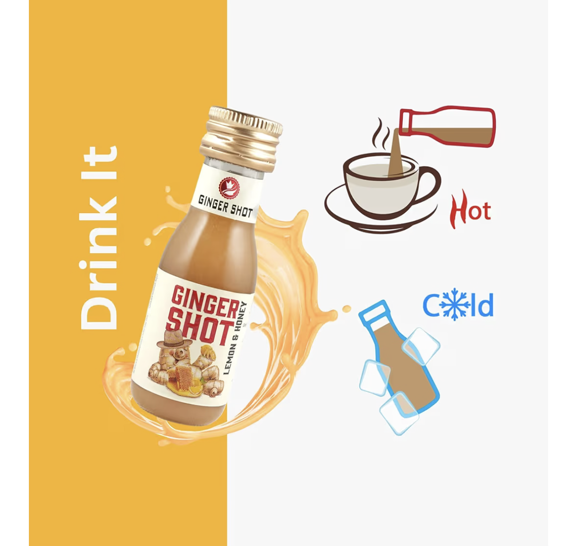 Ginger Shot | Premium Ginger Beverage | Natural Ginger Honey Lemon Juice 30ml (16)