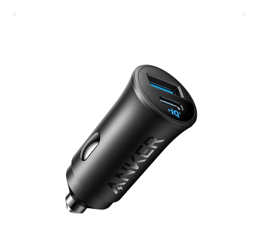 Anker USB-C Car Charger, 30W 2-Port Type-C Car Adapter,iPhone 17/16 /15/14 Series, Samsung Galaxy S23/S22/S21 Series, iPad Pro, AirPods, Huawei and More