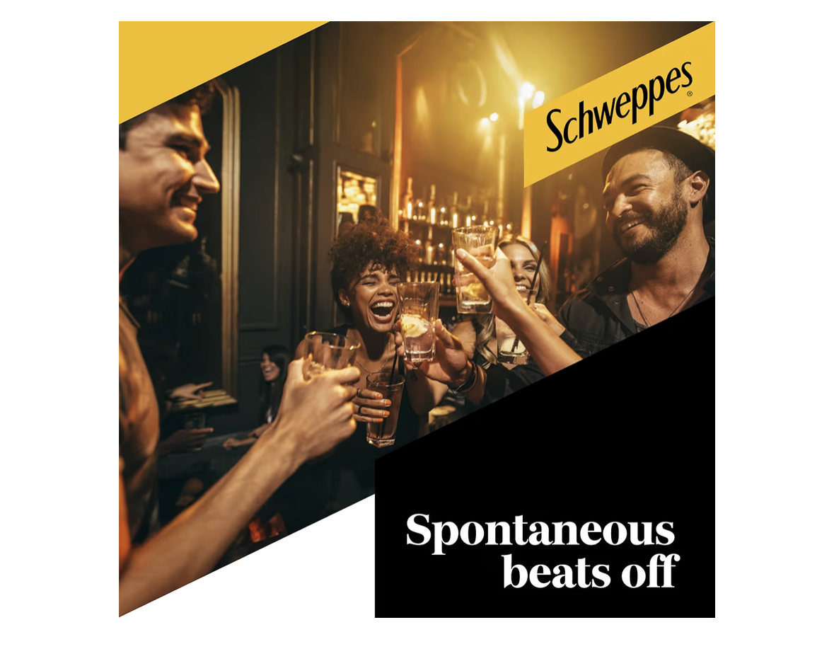 Schweppes Soda Water, Carbonated Drink, Can 250ml, Pack of 6