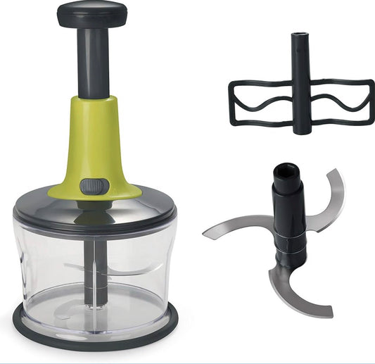 Royalford Push Handle Salad Maker 3 Blade 1.2 Liter