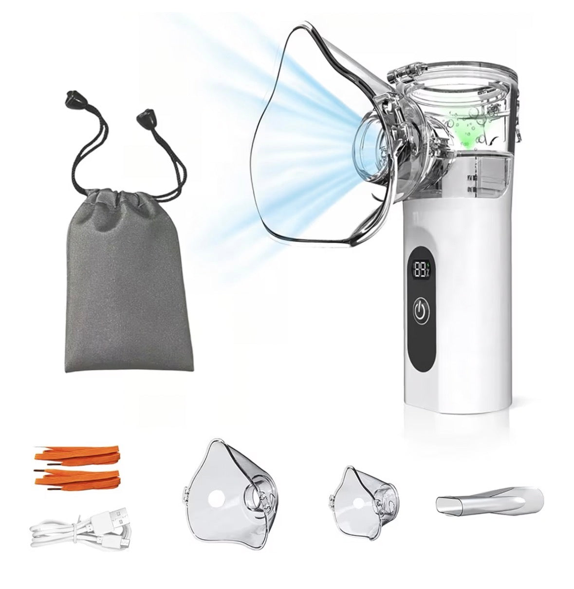 Portable Mini Vaporizers, Handheld Travel Steam Compressor Machine Humidifier Cool Mist Inhaler for Adults & Kids, 800 mAh large capacity