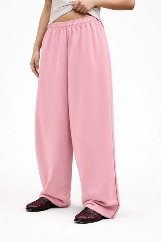 HeSaYep Women's Wide Leg Sweatpants Y2k Interior Drawstring Baggy Joggers Dancer Pants Streetwear with Pockets