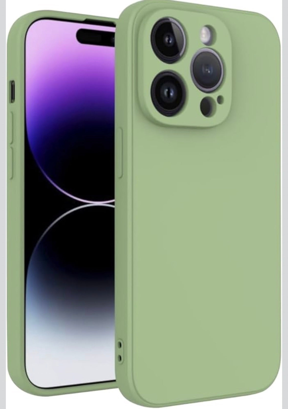 Slim Lightweight Soft Phone Case Protective TPU Case with Shockproof and Scratch-Resistant Features for Smartphones(Mint Green)