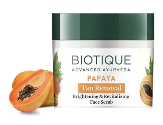 Biotique Bio Papaya Revitalizing Tan Removal Scrub, 75 G, Multi, Gm