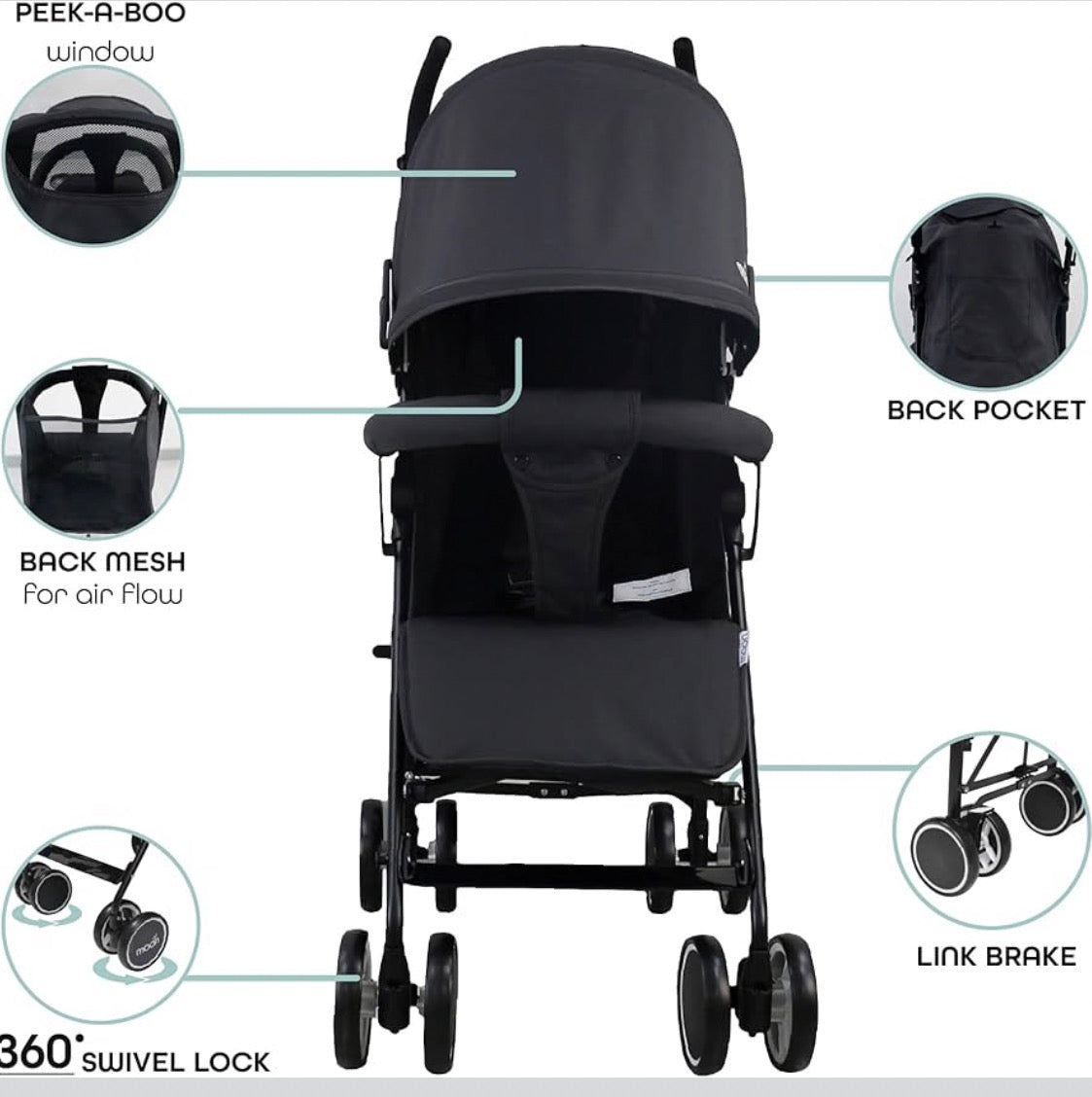 The Moon Brand Neo Plus Light Weight Travel Stroller