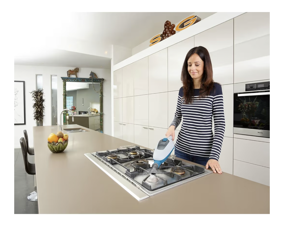 Black & Decker 5-in-1 Steam Mop with Superheated Steam with 5 Accessories Swivel Head 1300 W 380 ml White FSMH13E5-B5