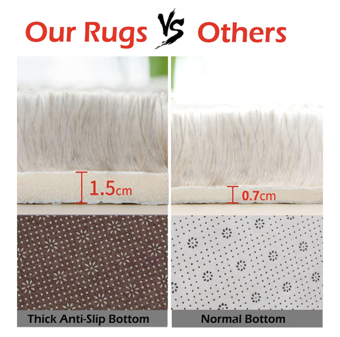 Area Rugs Shaggy Carpet for Living Room Bedroom Large Fluffy Carpet Modern Non-Slip Mat Multisize Rug Indoor Home Decor (Black Gray, 120 x160 cm)