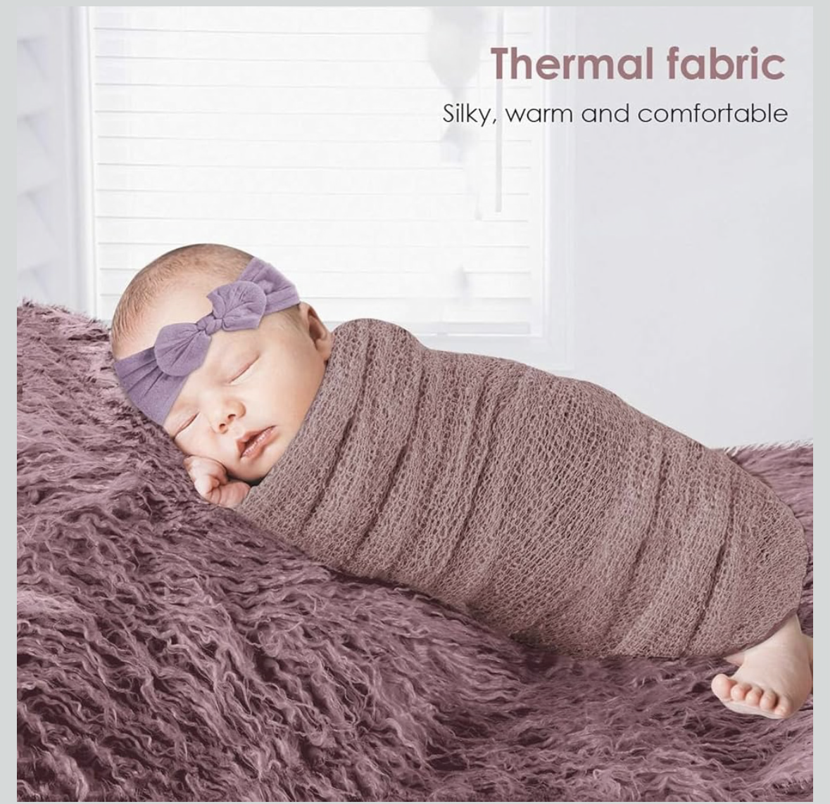 Muslin Swaddle Blankets for Newborn, 2 Pack Baby Blanket Soft & Breathable Receivers for Boys & Girls, 40 * 150cm Infant Bedding Wrap, Adjustable & Hypoallergenic Wearable Blankets