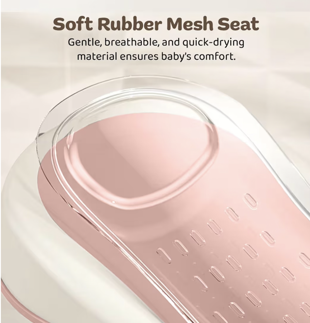 Baybee Foldable Baby Bath Tub with Soft Rubber Mesh