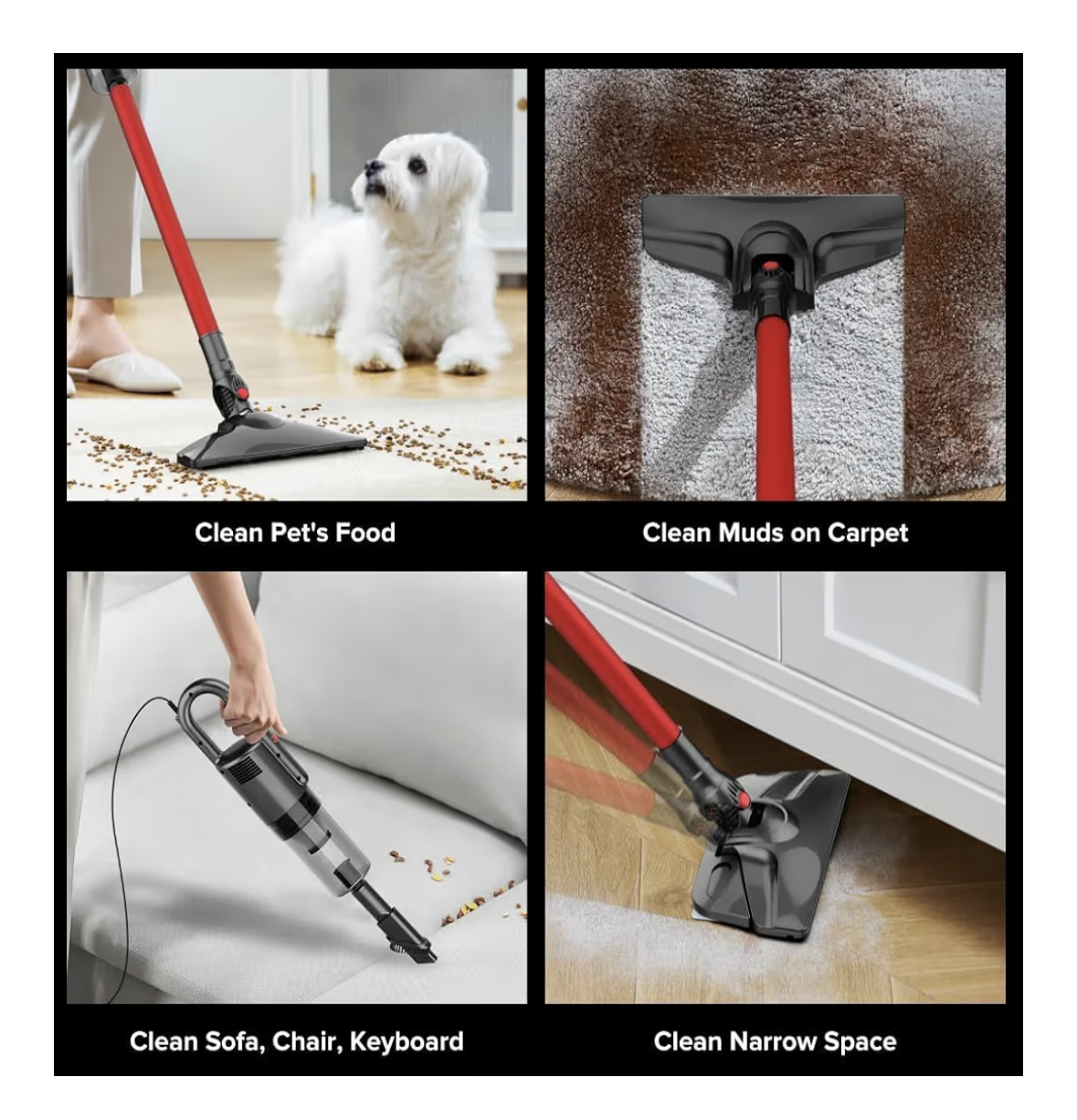 Airbot DX200 Ultra Thin Slim Wet & Dry Mop Vacuum with Water Tank Mopping Cloth Handheld Stick Vacuum Cleaner EU