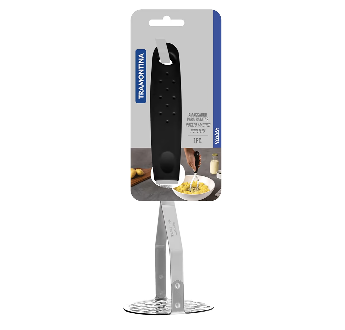 Tramontina Utilita Potato Masher with Black Handle