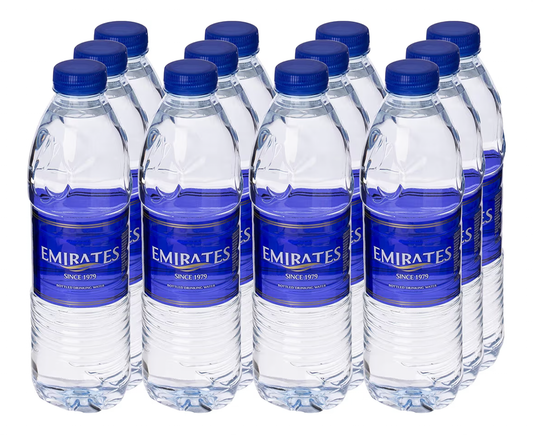 Emirates Bottled Drinking Water - 500ml, Pack of 12