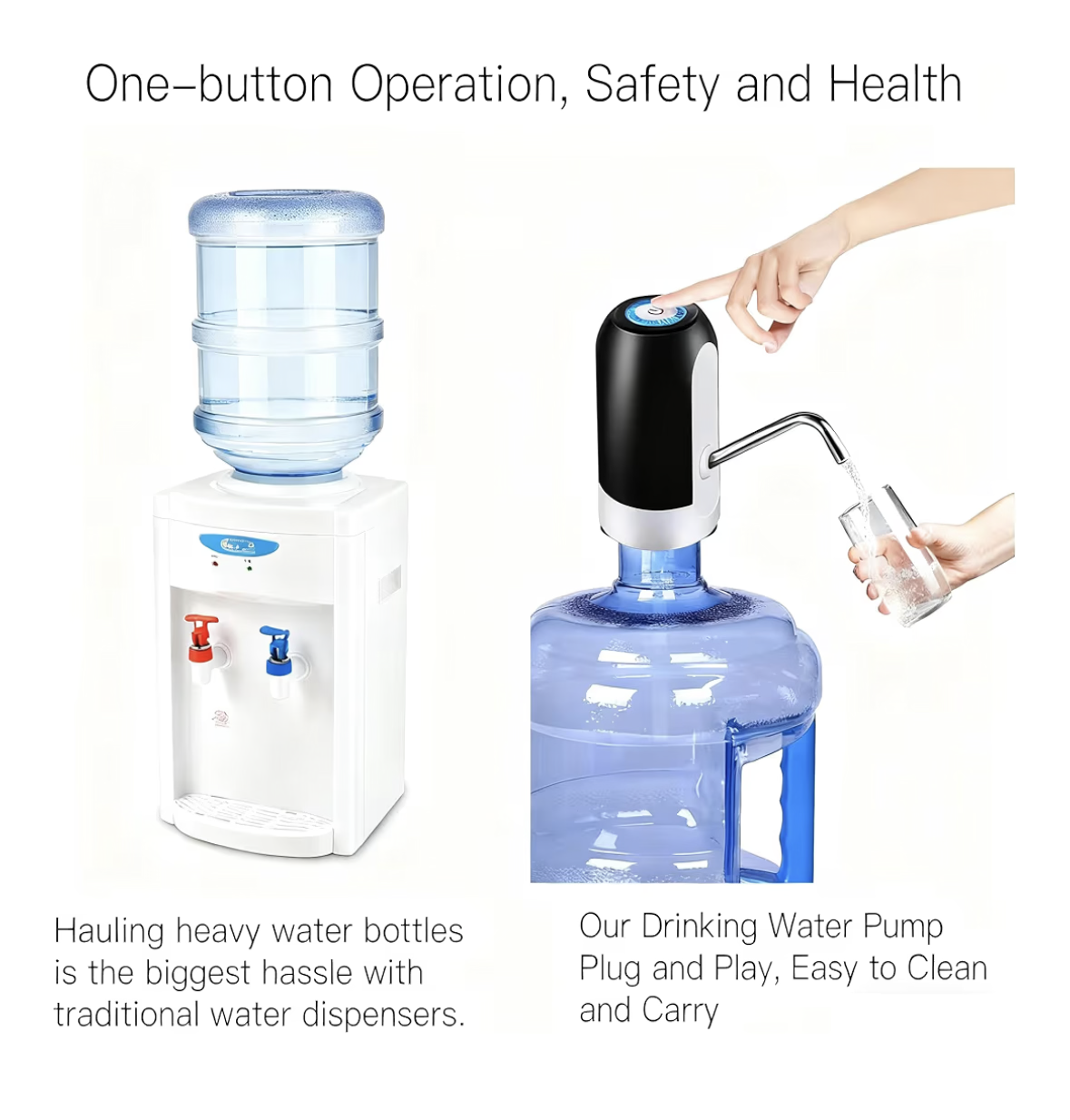 Water Bottle Pump 5 Gallon Water bottle dispenser USB Charging Automatic Drinking Water Pump Portable Electric Water Dispenser Water Bottle Switch