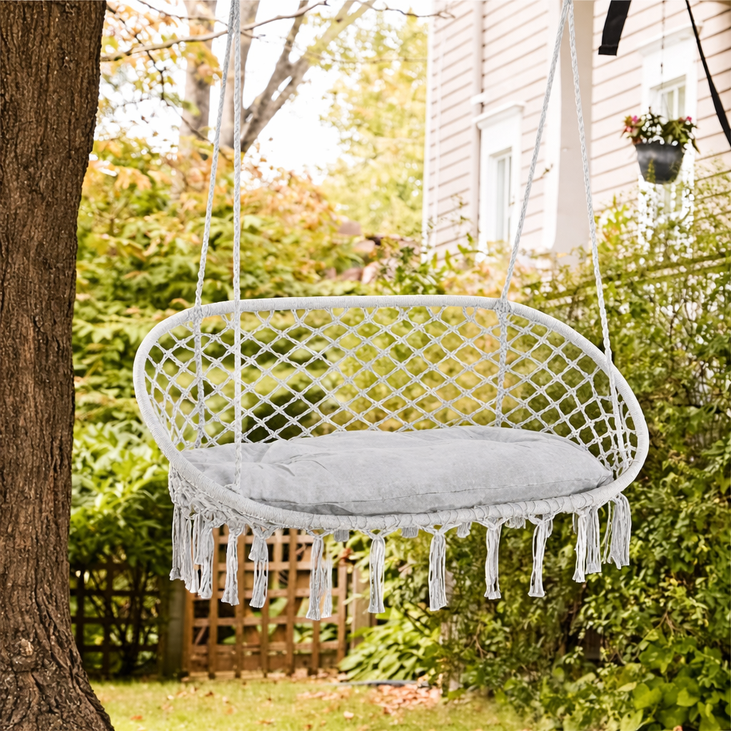 Vital Double Swing Chair for Outside Hammock Garden