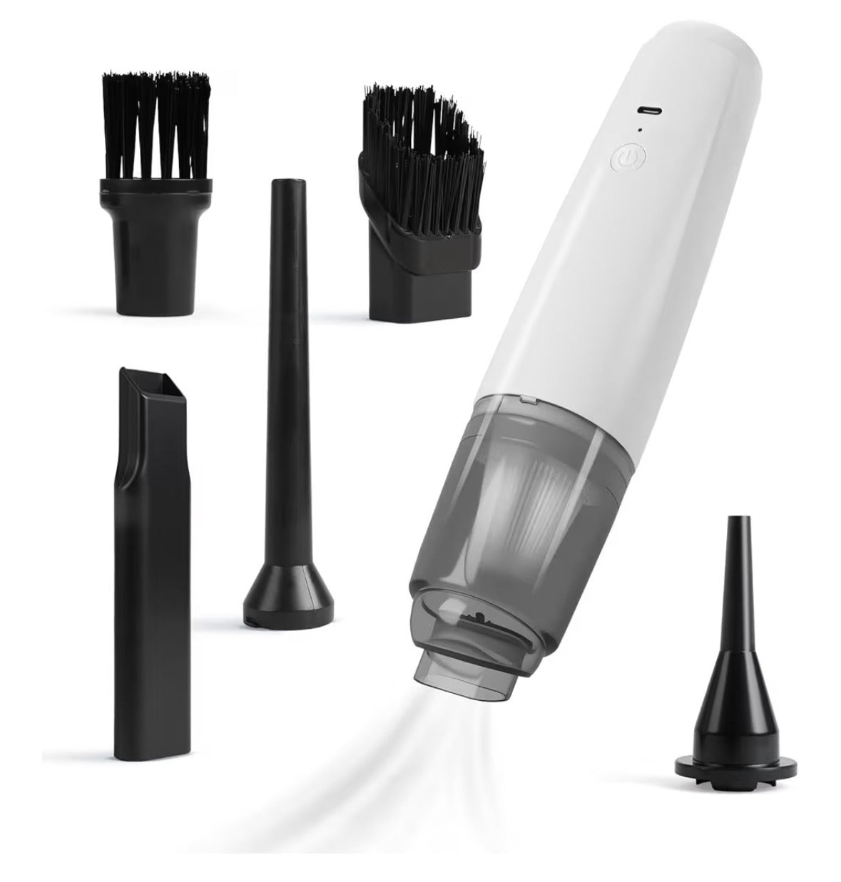 Baytion Handheld Vacuum Cordless Cleaner,Powerful Portable and Dust Buster Hand Vacuum,Rechargeable Car Vacuum Cleaner with Large-capacity Battery for Car,Home and Office(White)
