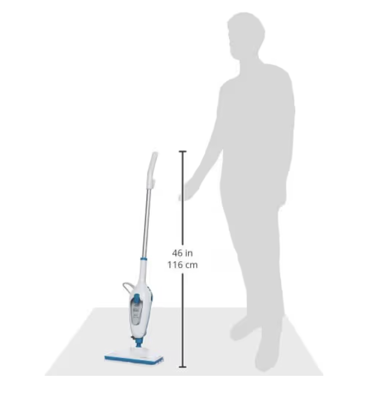 Black & Decker 5-in-1 Steam Mop with Superheated Steam with 5 Accessories Swivel Head 1300 W 380 ml White FSMH13E5-B5