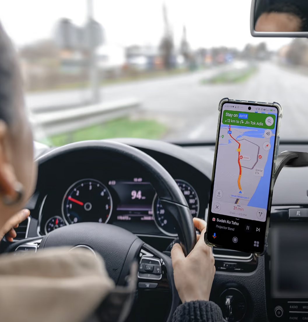 Seeken MagPower Car Phone Holder | Compatible with iPhone 16/15/14/13/12, Samsung S25/S23 | Essential Car Accessories | Magnetic Phone Holder for Car with 360° Rotation, Mobile Holder for Car | Black