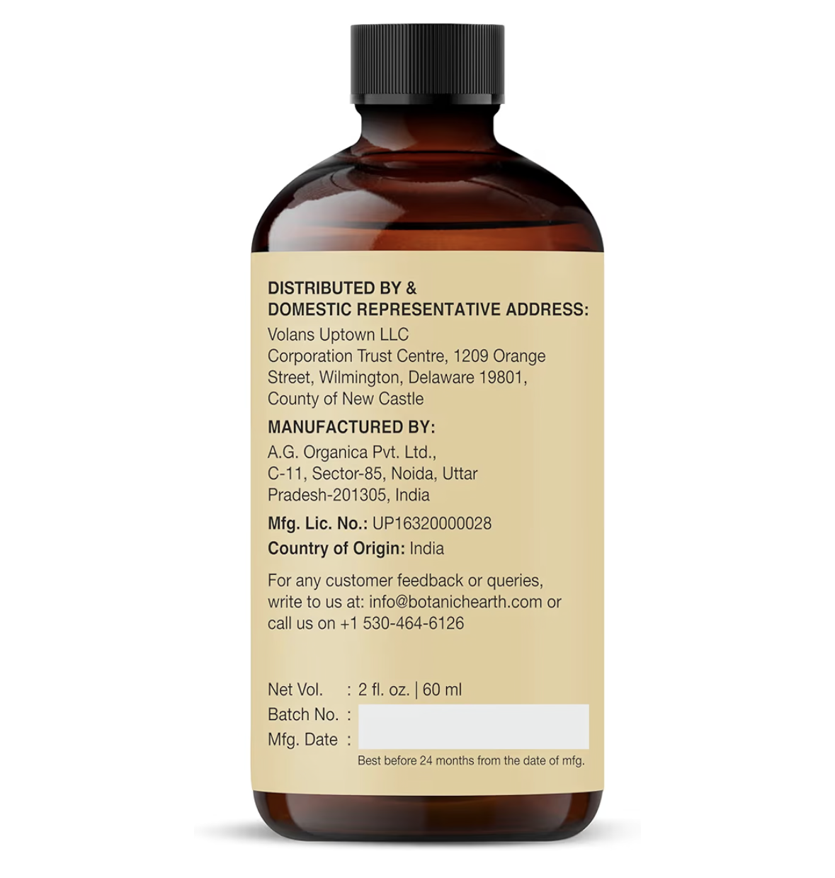 Botanic Hearth Castor Oil | USDA Certified Organic |100% Pure & Hexane Free | Cold Pressed | Growth for Eyelashes, Eyebrows, Hair | With Eyebrow & Eyelash Brush | 60 ML |