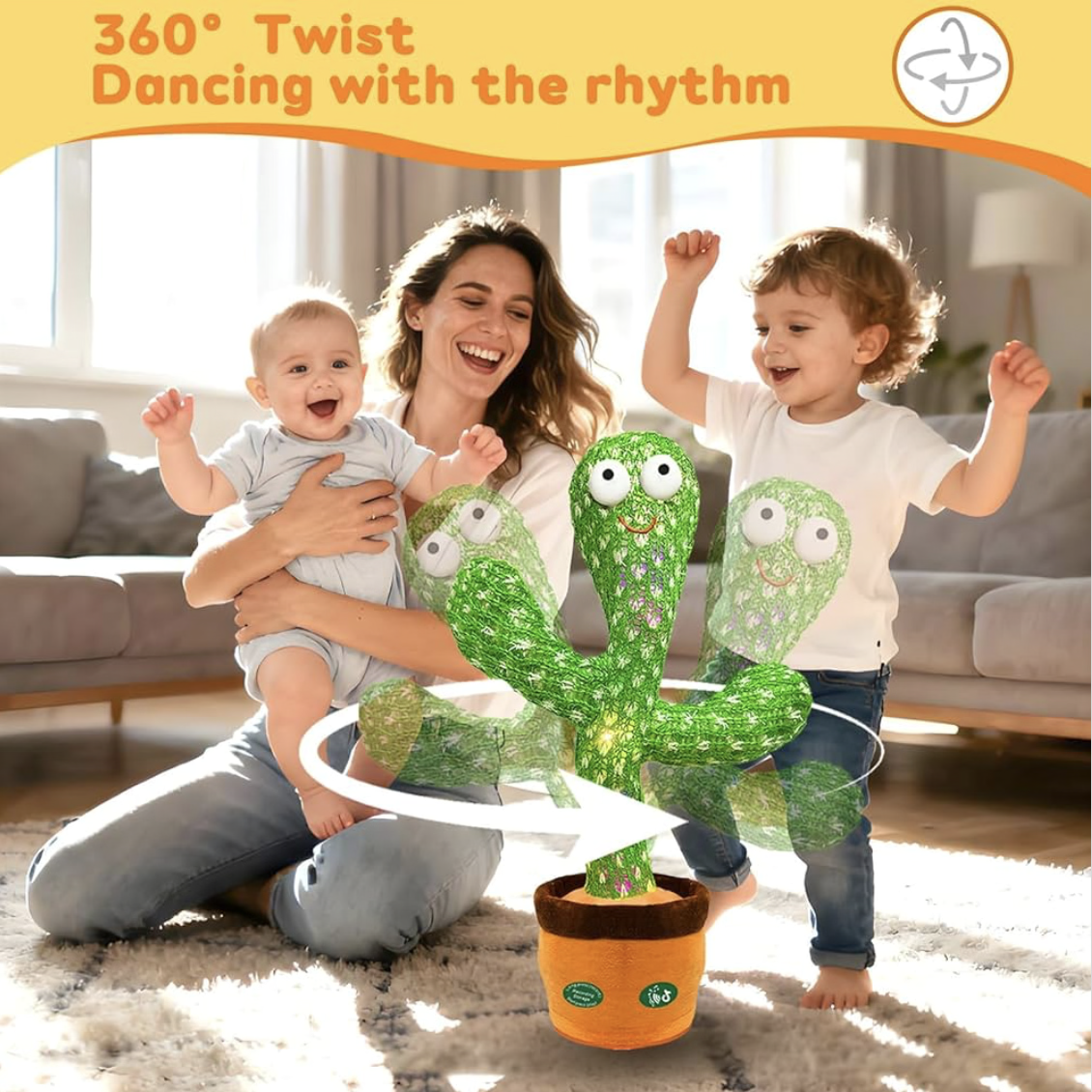Dancing Mimicking Talking Cactus Toy